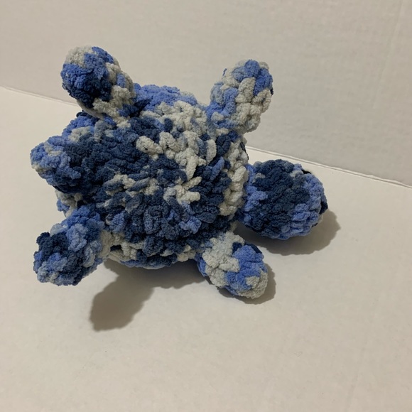 Turtle Crocheted with soft chenille style yarn, Nursery/Playroom Decor - Picture 7 of 11